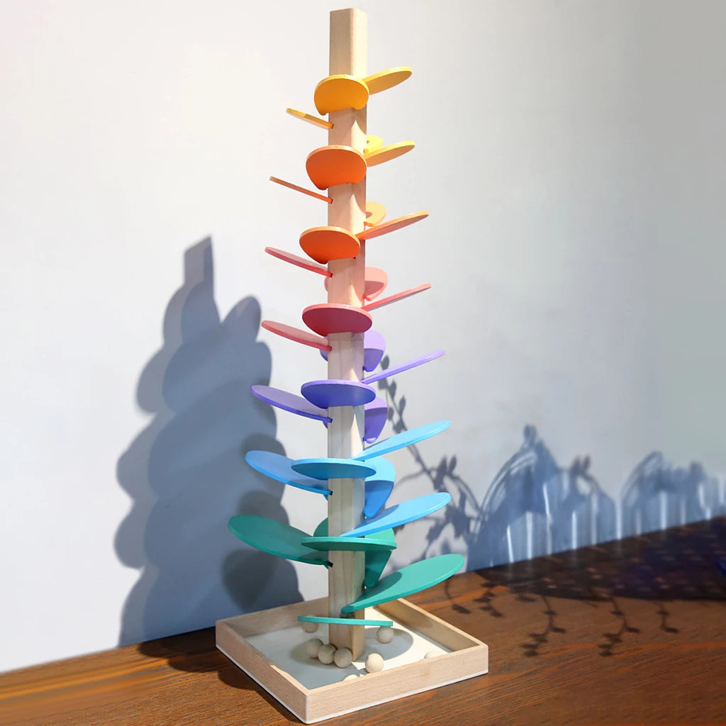 Rainbow Marbles Tree - Montessori Toy with Music