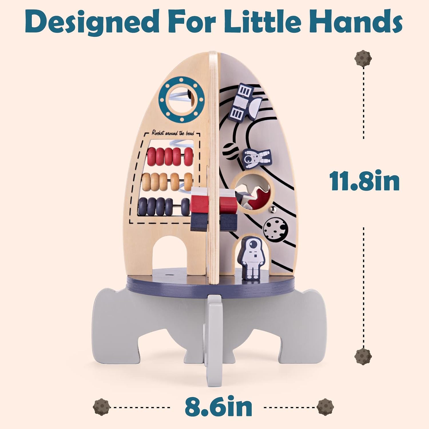 Space Rocket Activity Cube - Toy for 1+ Years