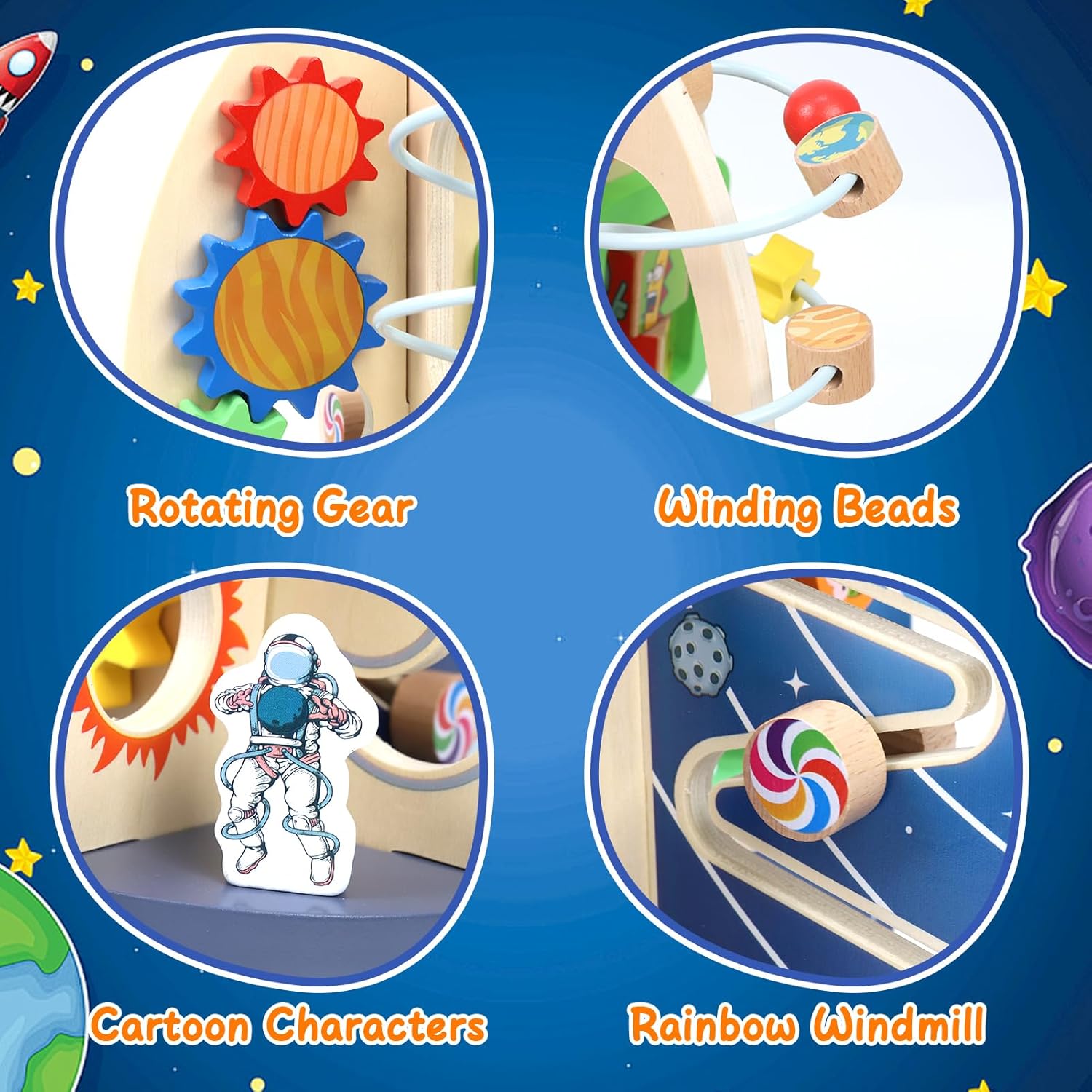 Space Rocket Activity Cube - Toy for 1+ Years