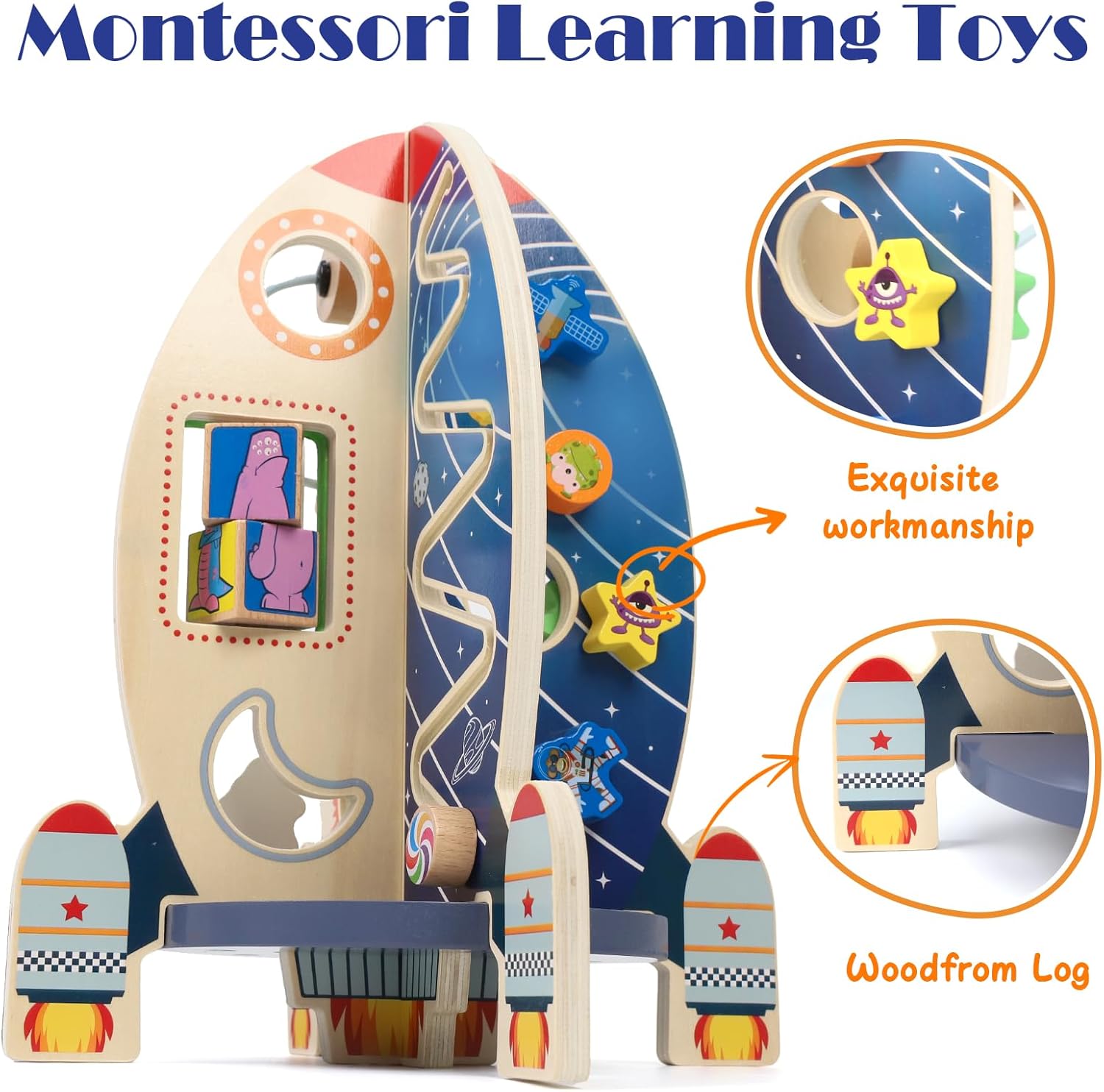 Space Rocket Activity Cube - Toy for 1+ Years