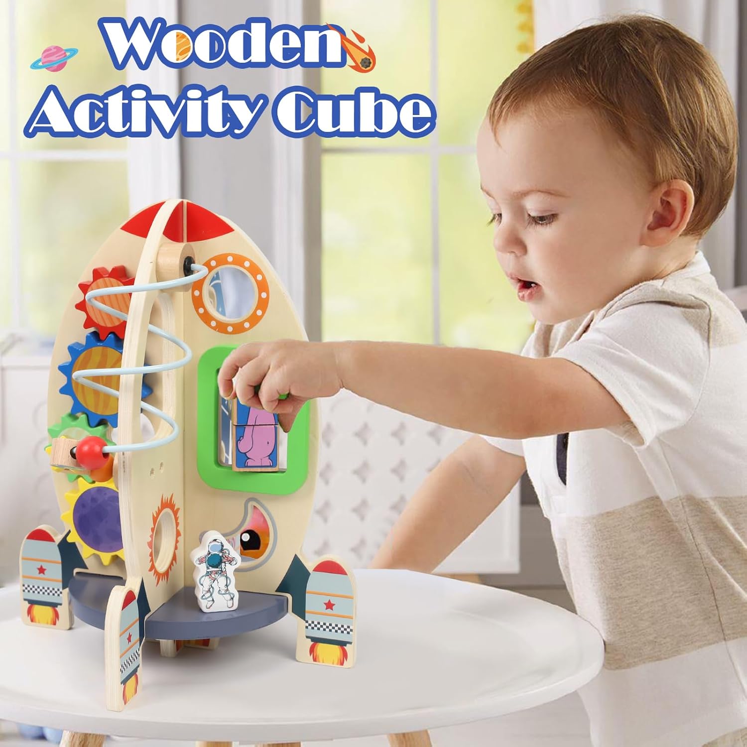 Space Rocket Activity Cube - Toy for 1+ Years