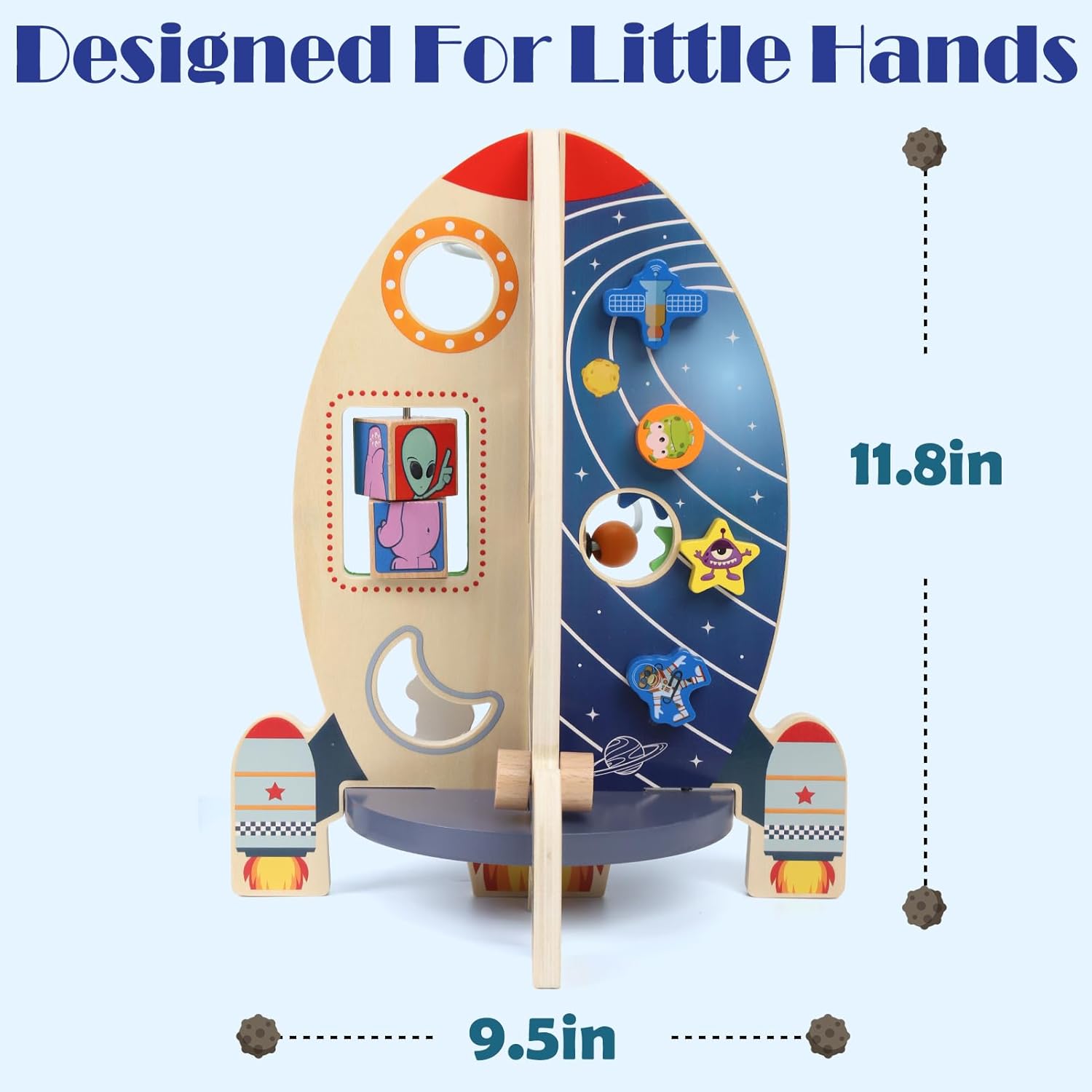 Space Rocket Activity Cube - Toy for 1+ Years