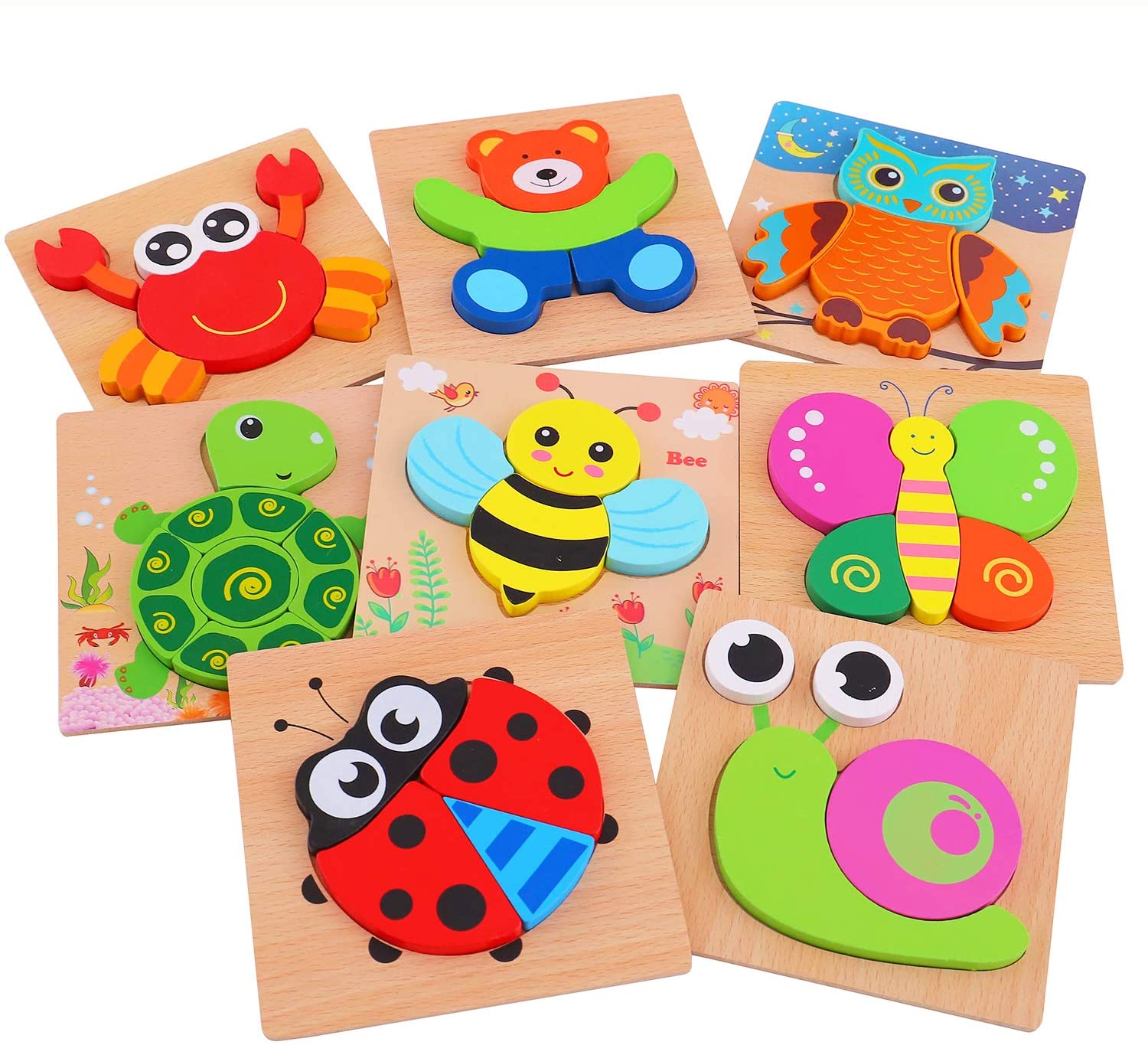 Montessori Wooden Learning Puzzle – ColourJoy (Buy 1 Get 1 Free)