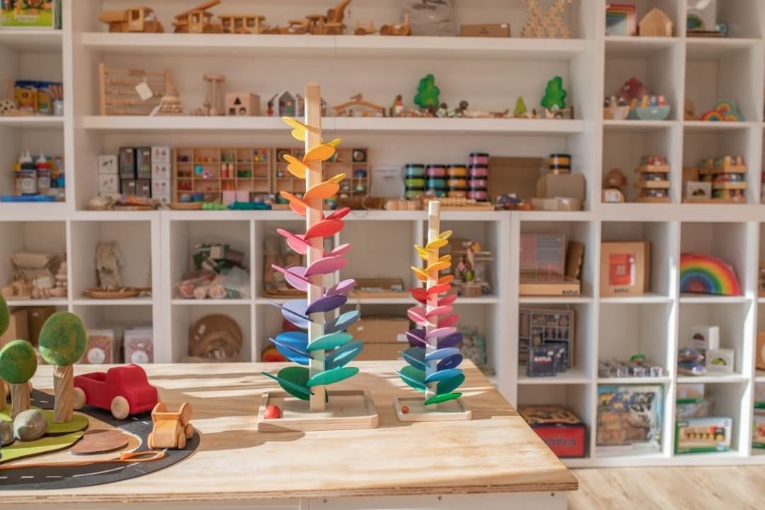 Musical Sound Tree Made of Wood – Learning Toy with Marble Sounds