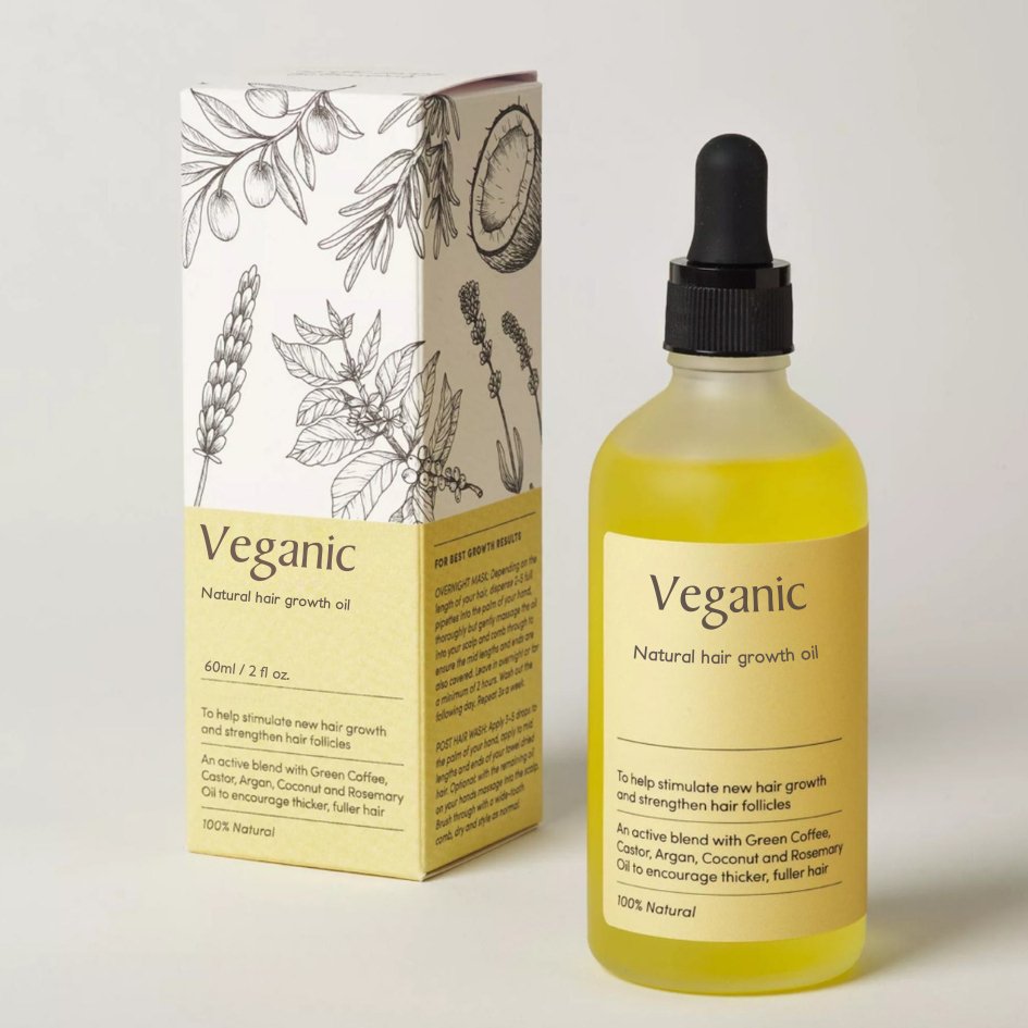 Veganic Hair Growth Oil - 100% Natural Serum