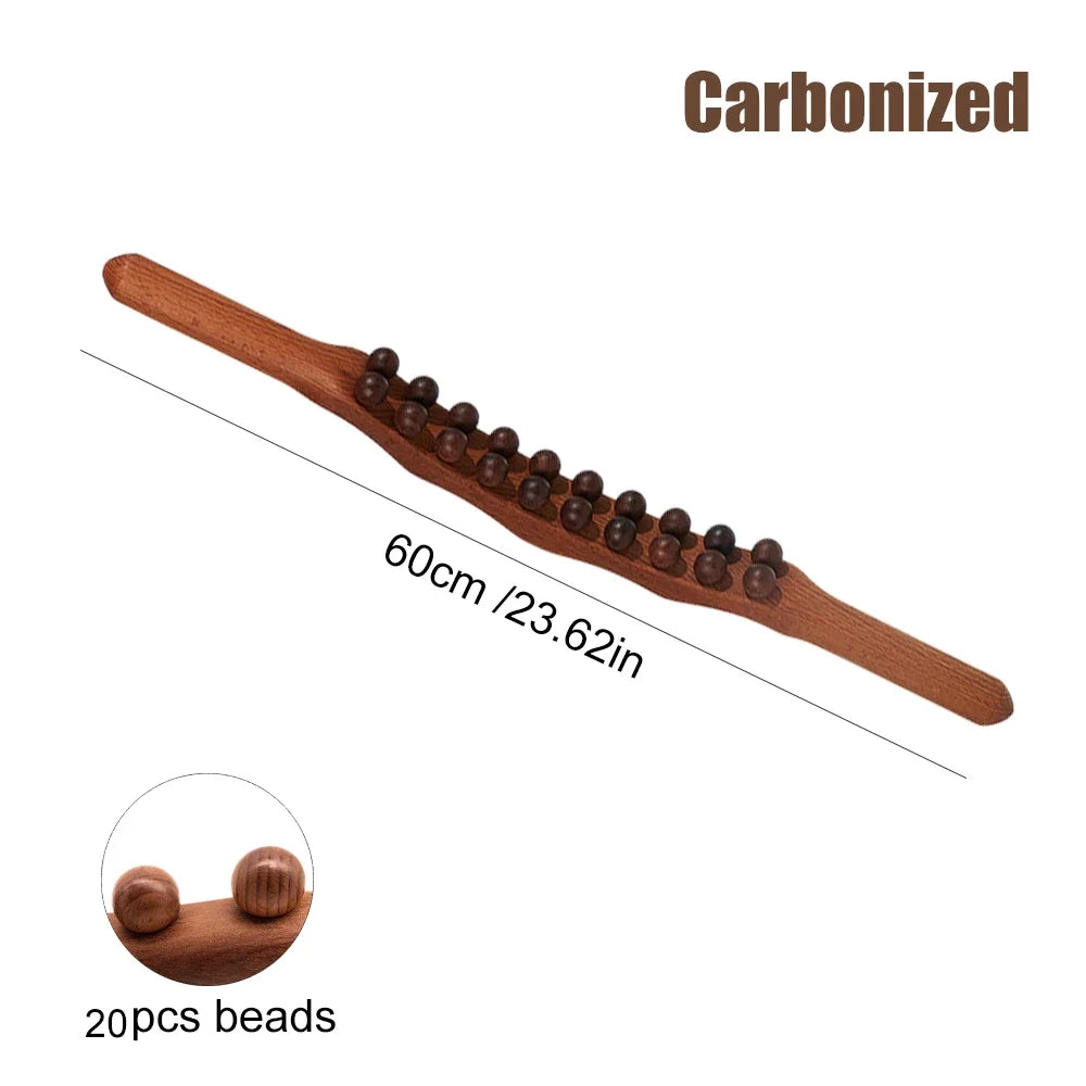 Wooden Gua Sha Stick - Relaxa - Back Shoulder Massage - Fat Burning Tool