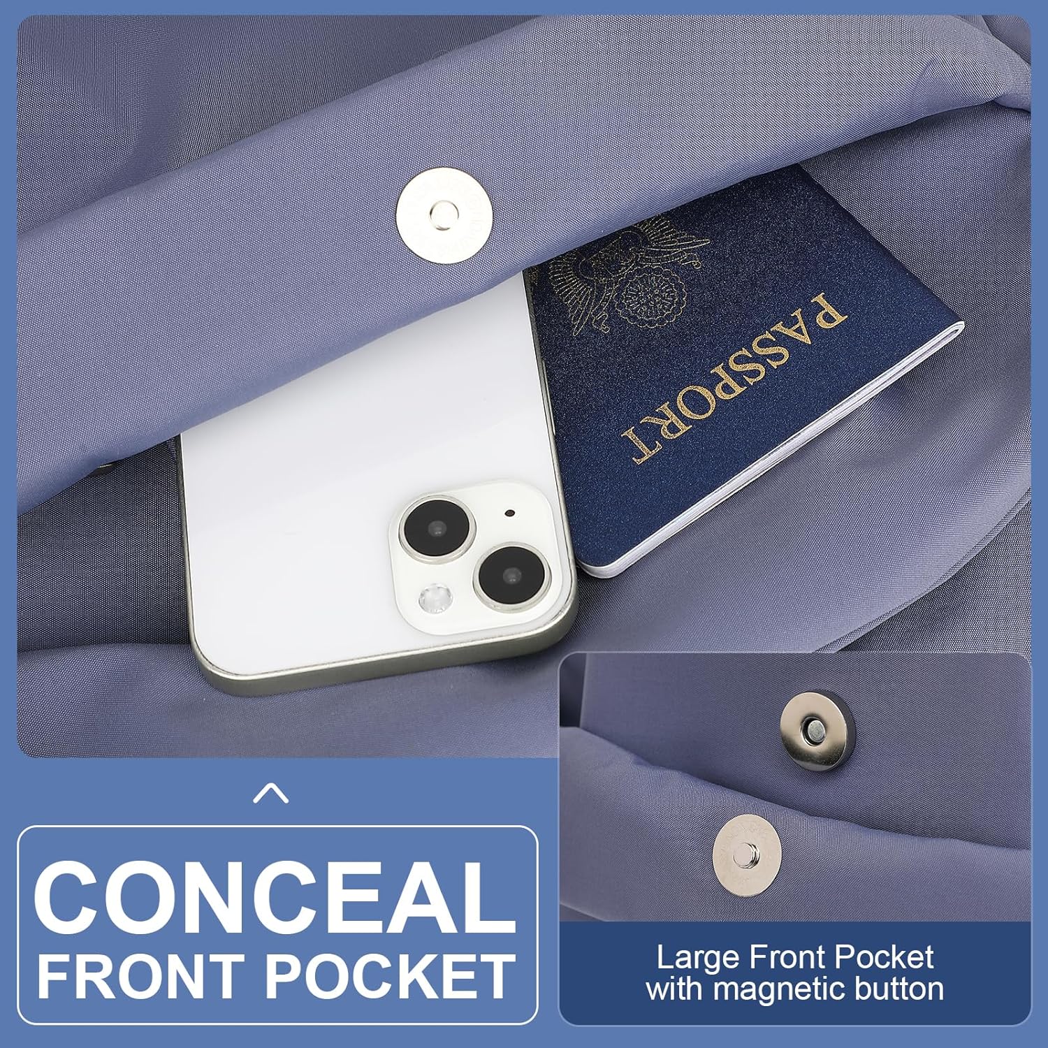 Lightweight, water-repellent laptop and travel bag with organised compartments