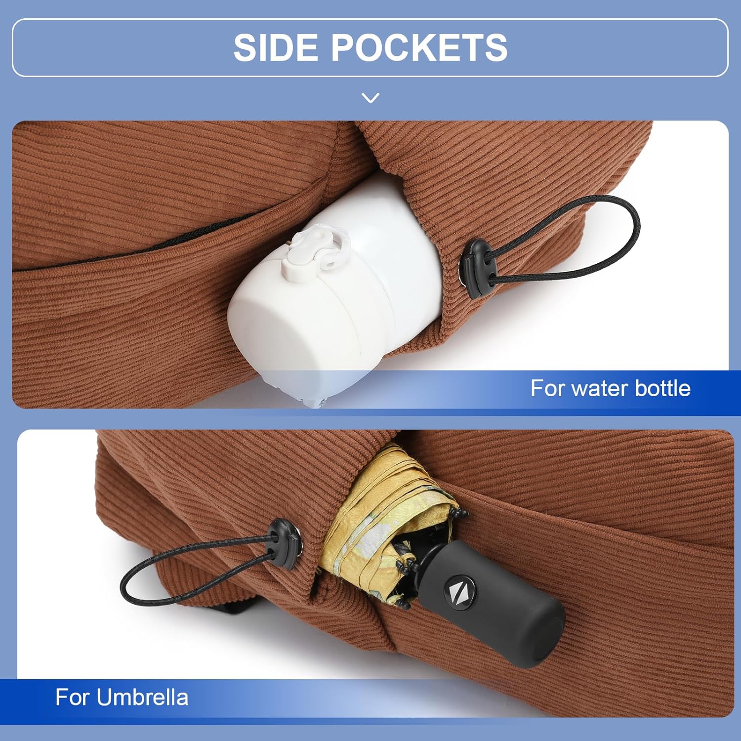 Lightweight, water-repellent laptop and travel bag with organised compartments