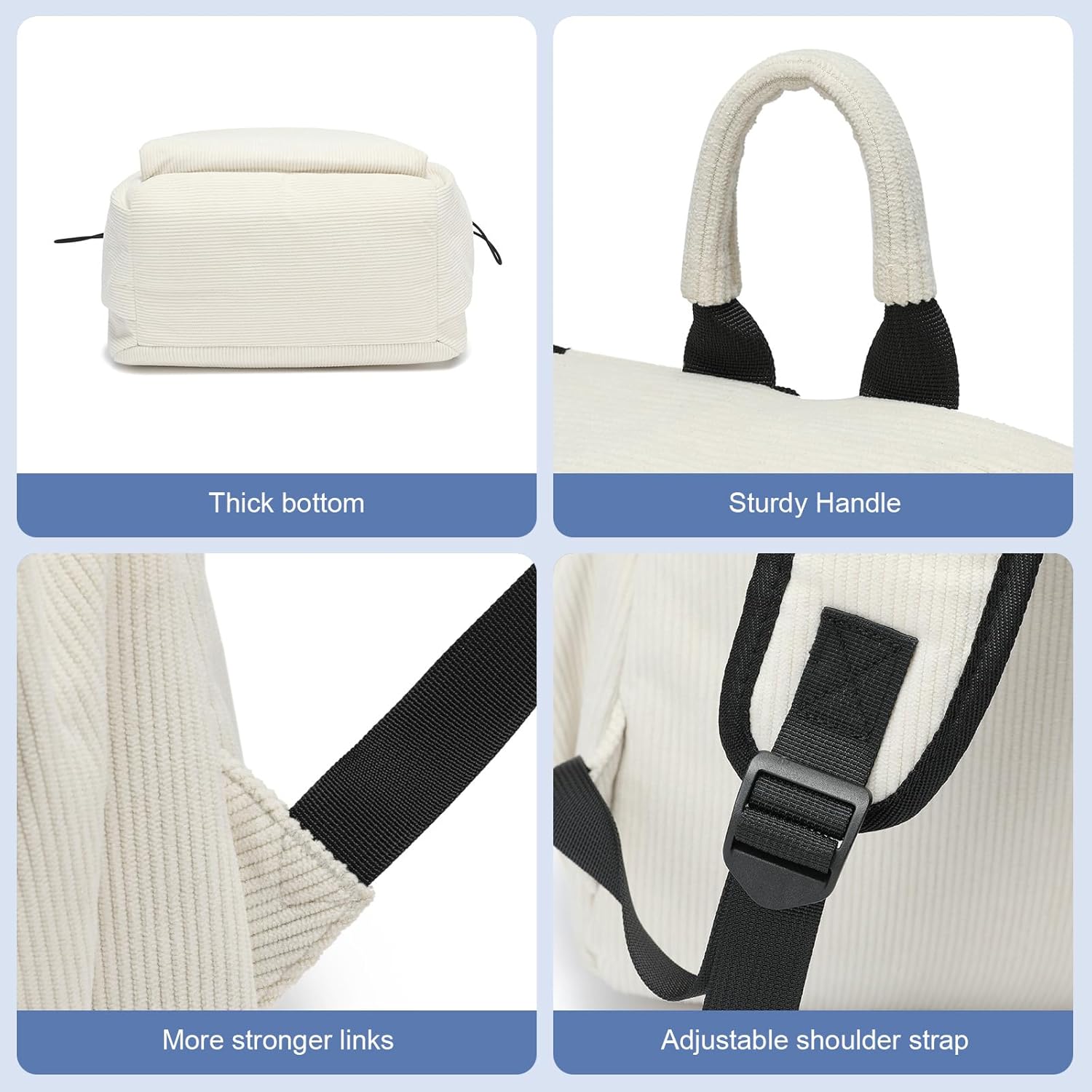 Lightweight, water-repellent laptop and travel bag with organised compartments