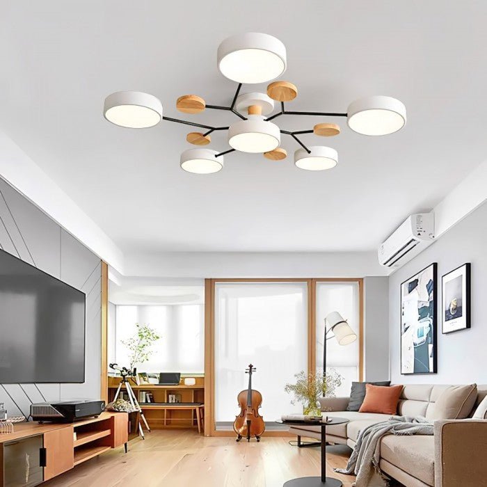 Scandinavian Ceiling Light – Branching Design, Stylish & Sustainable with LED Technology
