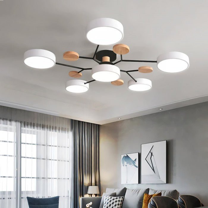 NordicGlow | Branching LED Ceiling Light in Scandi Style