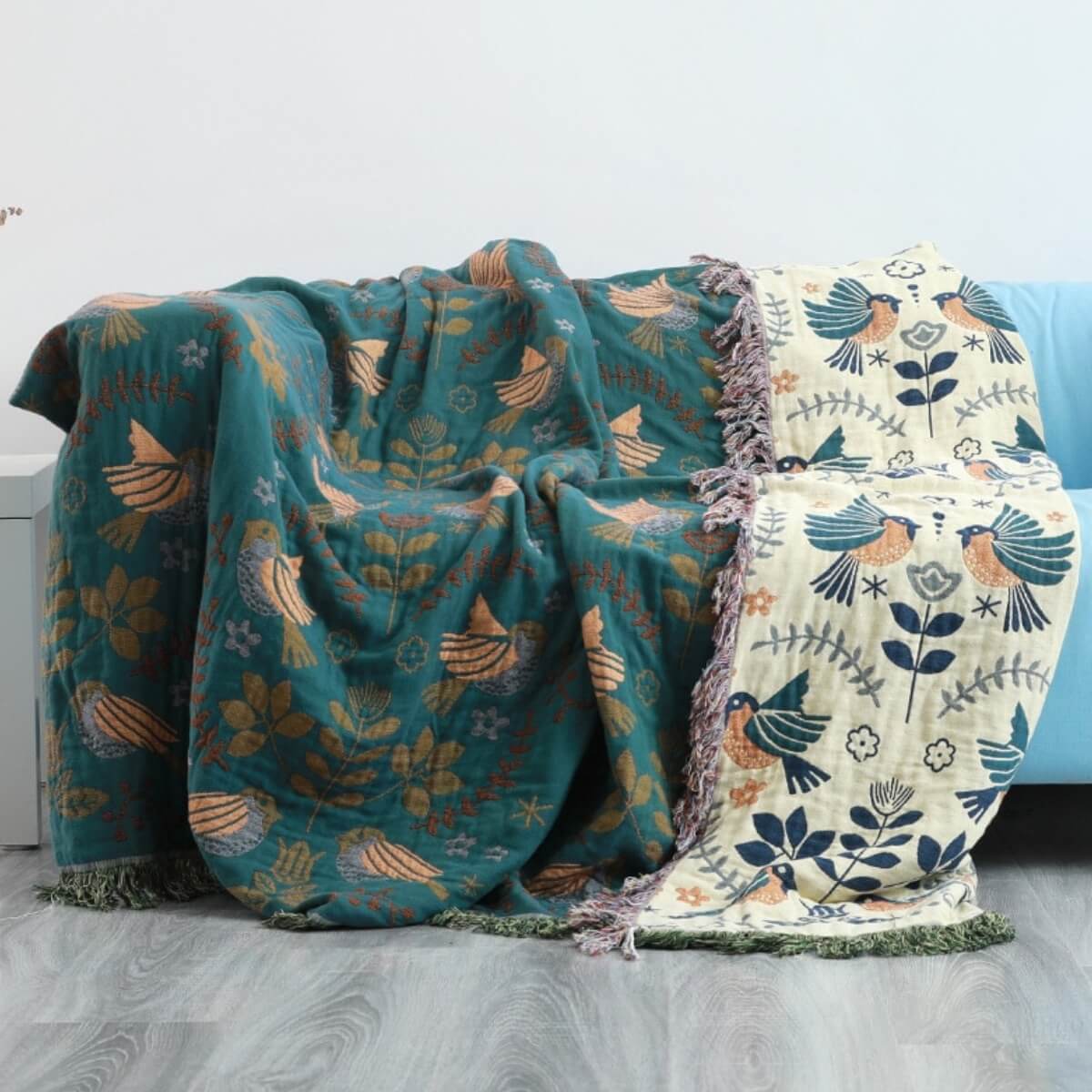 Reversible Scandinavian Blanket - Stylish & Seasonal