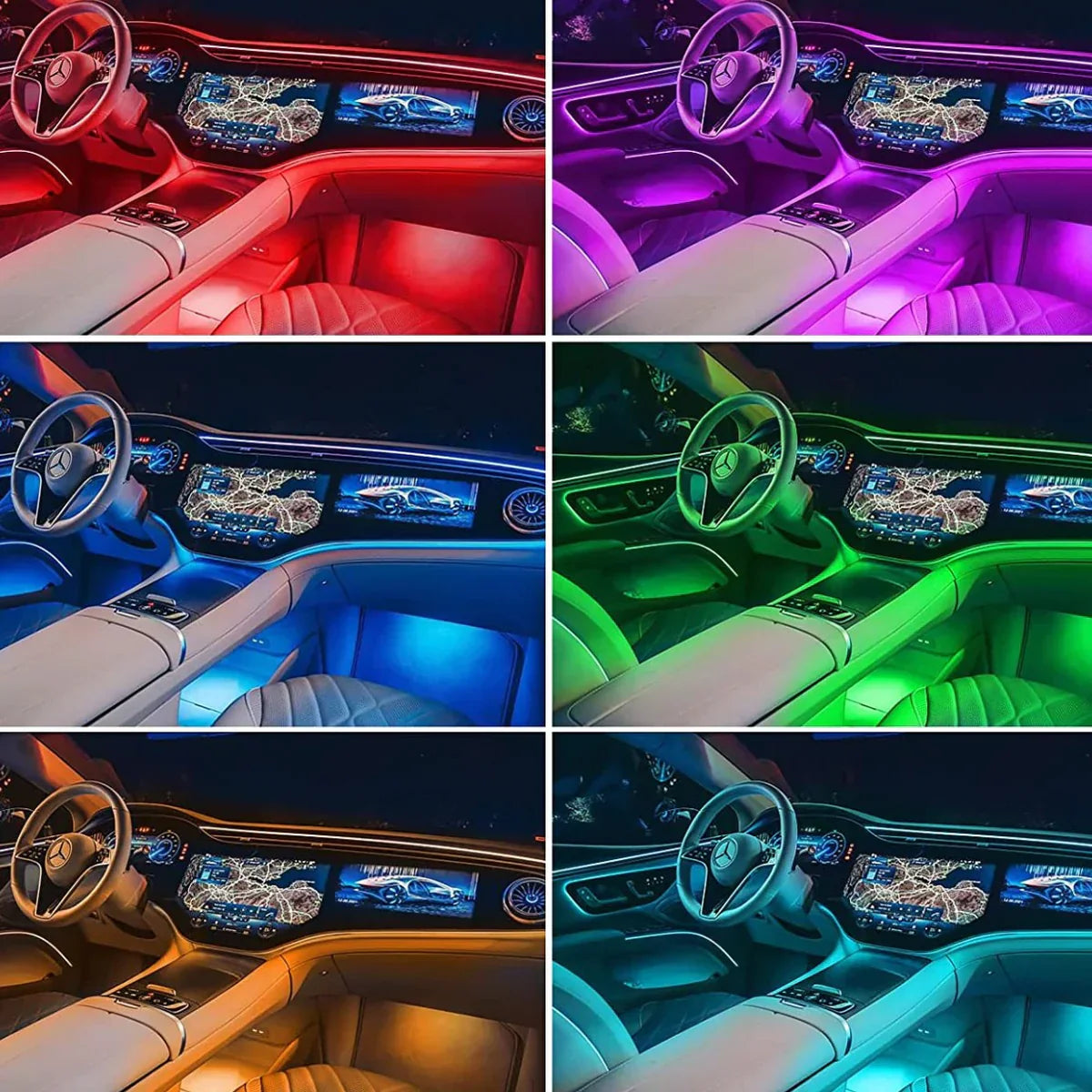 RGB Interior Lighting for Car - GlowLine