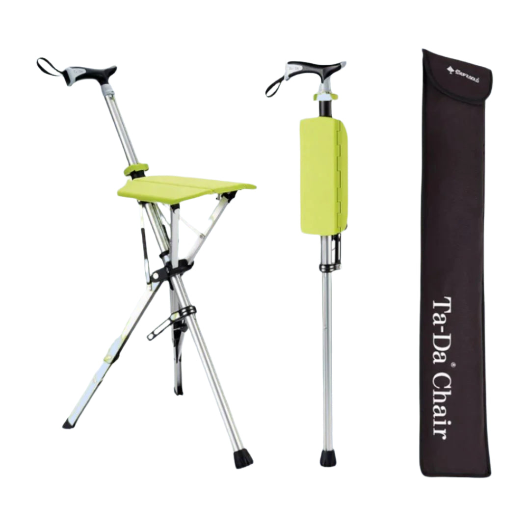 CrutchSeat - Foldable Stool for Comfort - Light and Portable