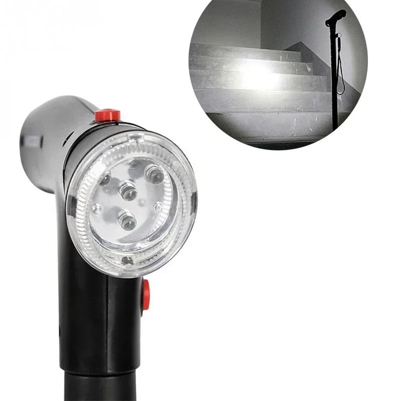 Foldable Walking Stick with LED Light - Safe & Compact