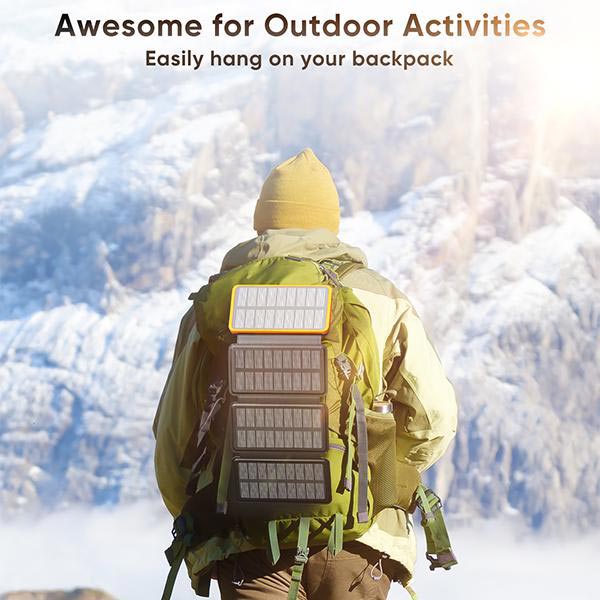 Foldable Solar Power Bank - Waterproof & Powerful