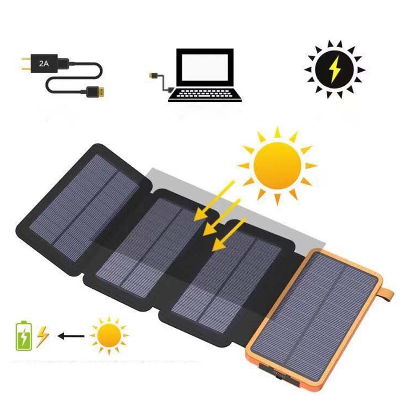 Foldable Solar Power Bank - Waterproof & Powerful