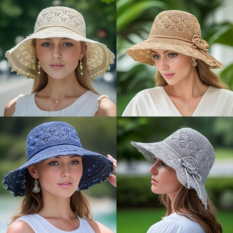 Foldable Sun Hat | Elegant Protection - Casual Chic