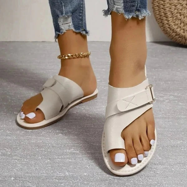 Orthopaedic Women's Leather Sandals with Hallux Valgus Correction – Livia (Buy 1 Get 1 FREE)