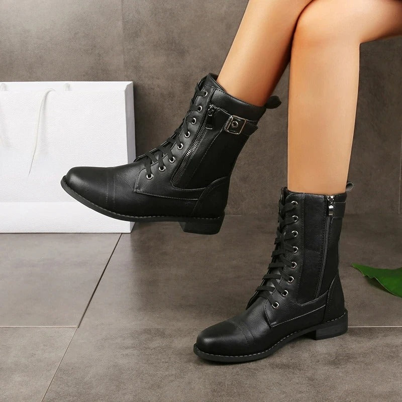 Eugenie Orthopaedic Leather Ankle Boots