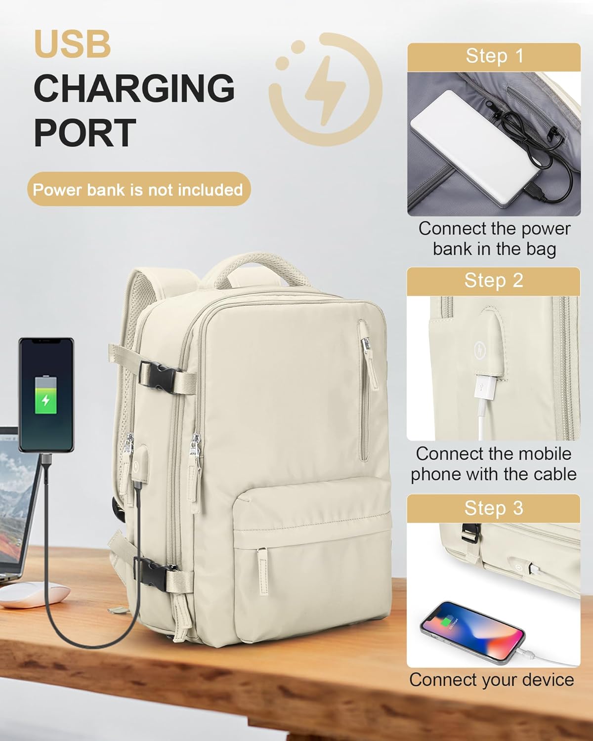 Multi-compartment Laptop Bag with Adjustable Shoulder Strap