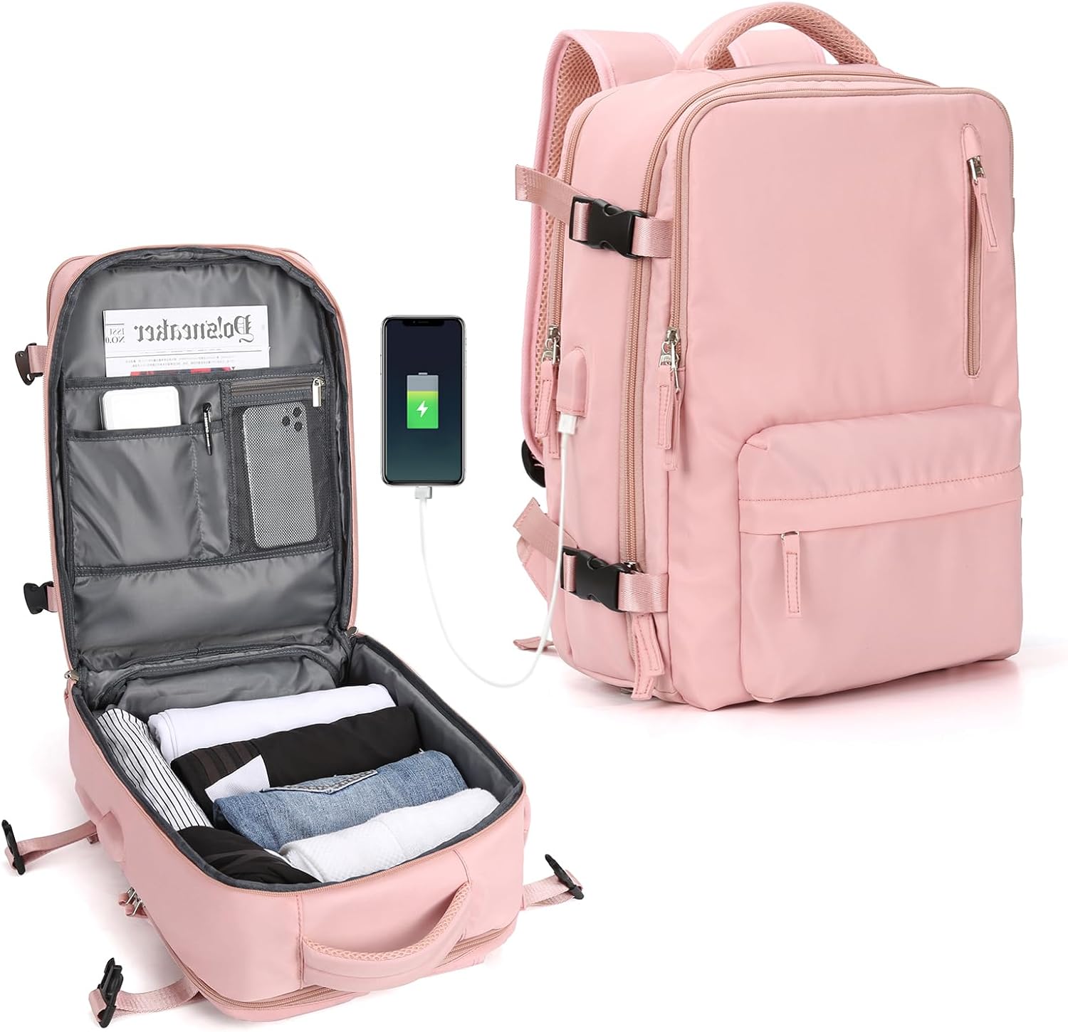 Multi-compartment Laptop Bag with Adjustable Shoulder Strap