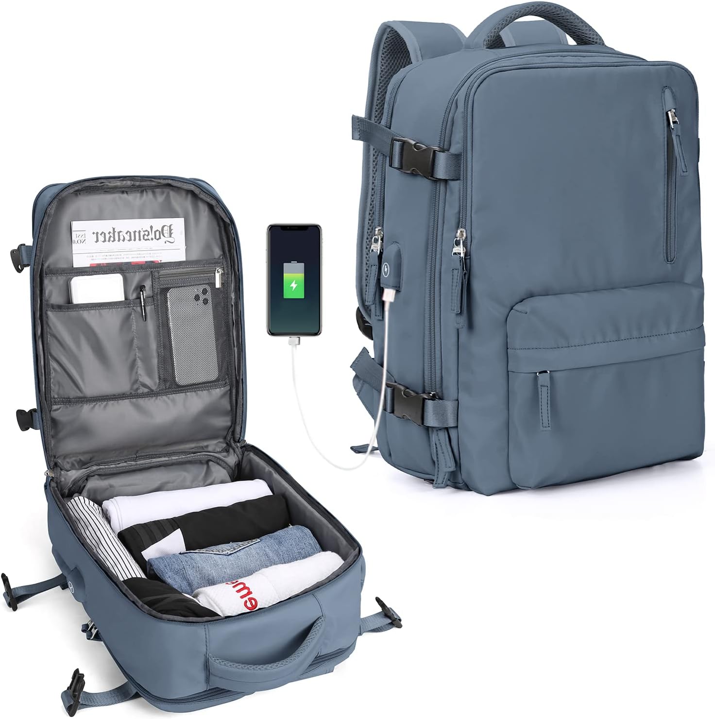 Multi-compartment Laptop Bag with Adjustable Shoulder Strap