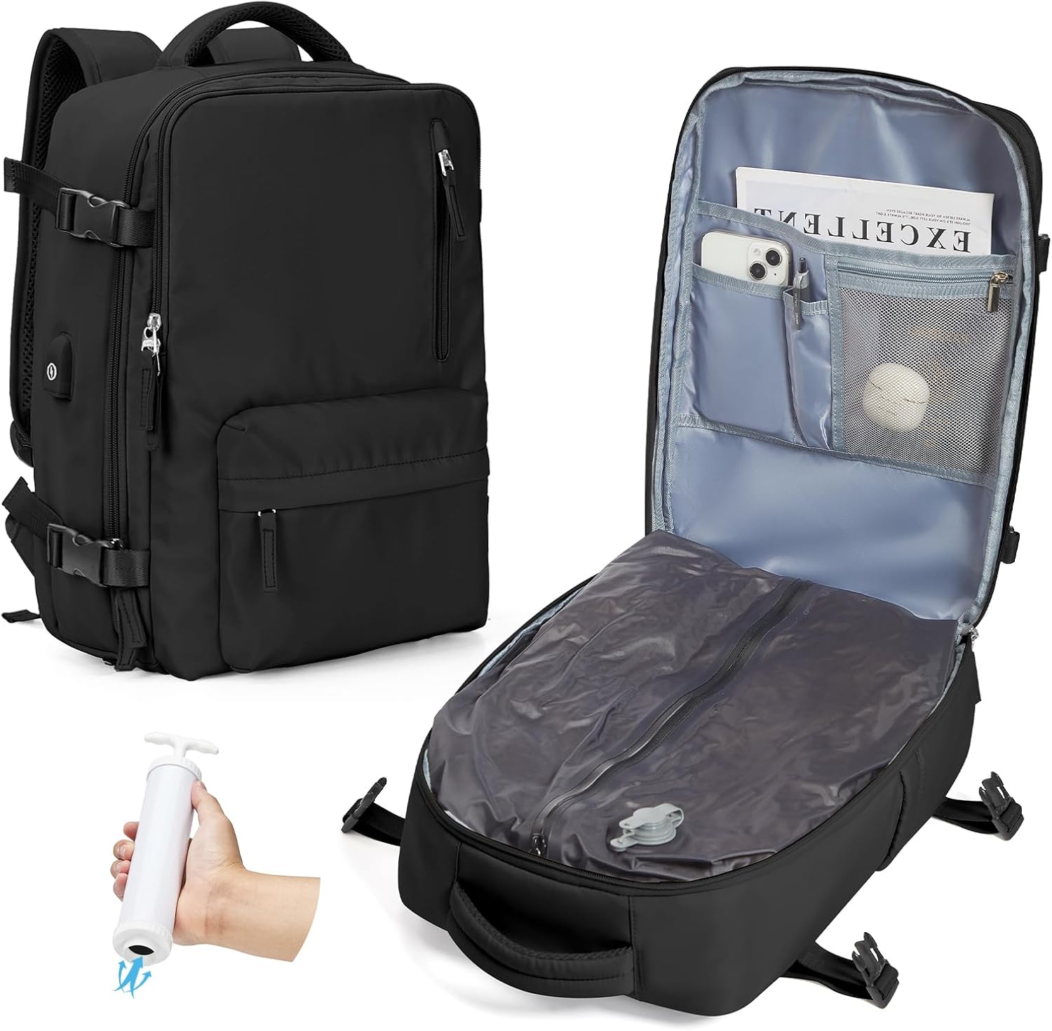 Multi-compartment Laptop Bag with Adjustable Shoulder Strap