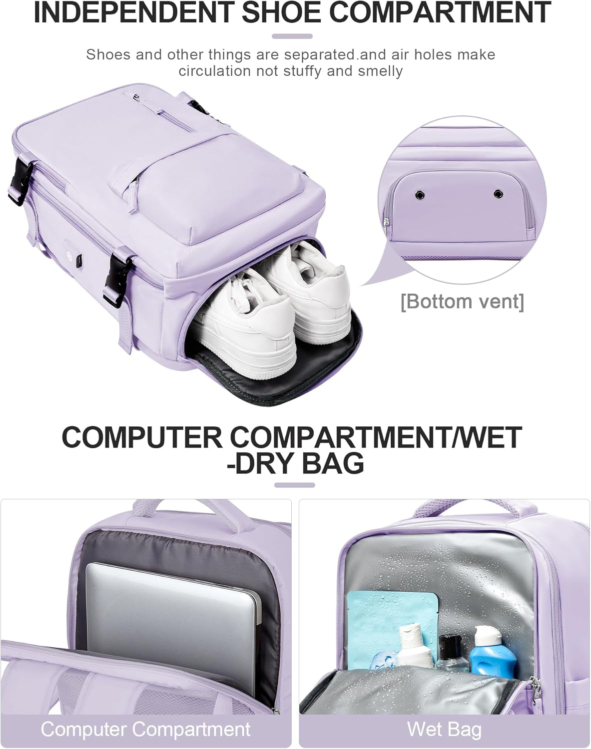 Multi-compartment Laptop Bag with Adjustable Shoulder Strap