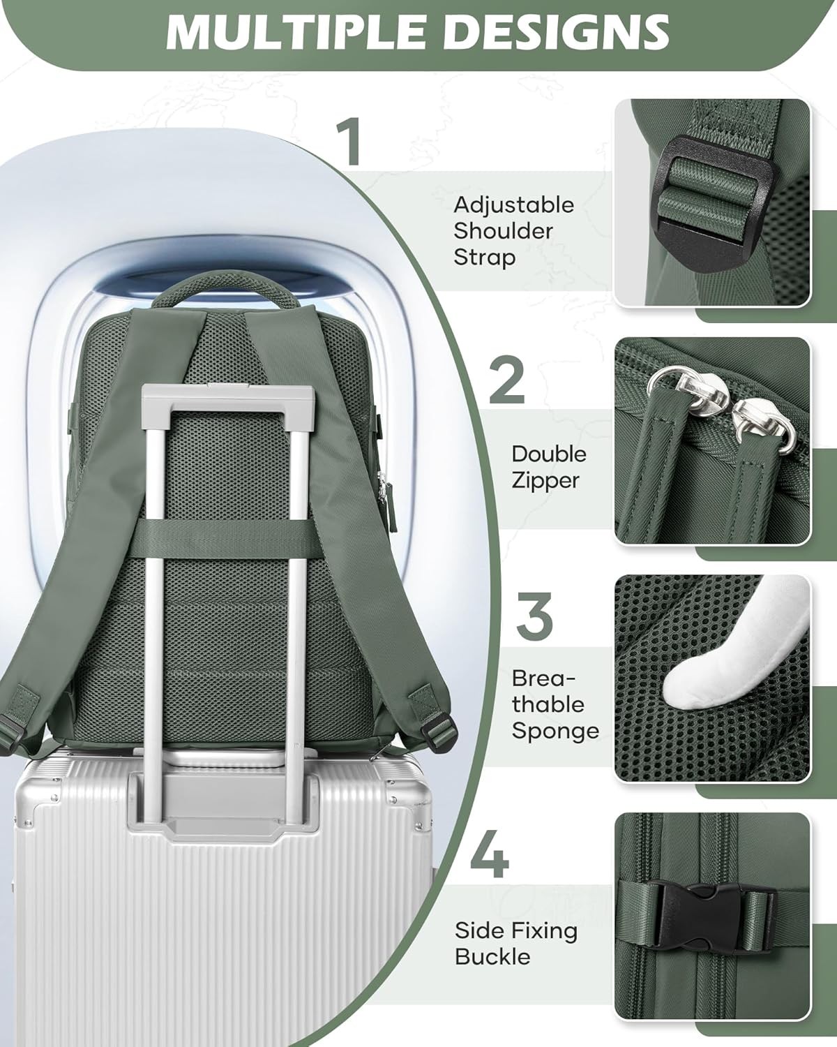 Multi-compartment Laptop Bag with Adjustable Shoulder Strap