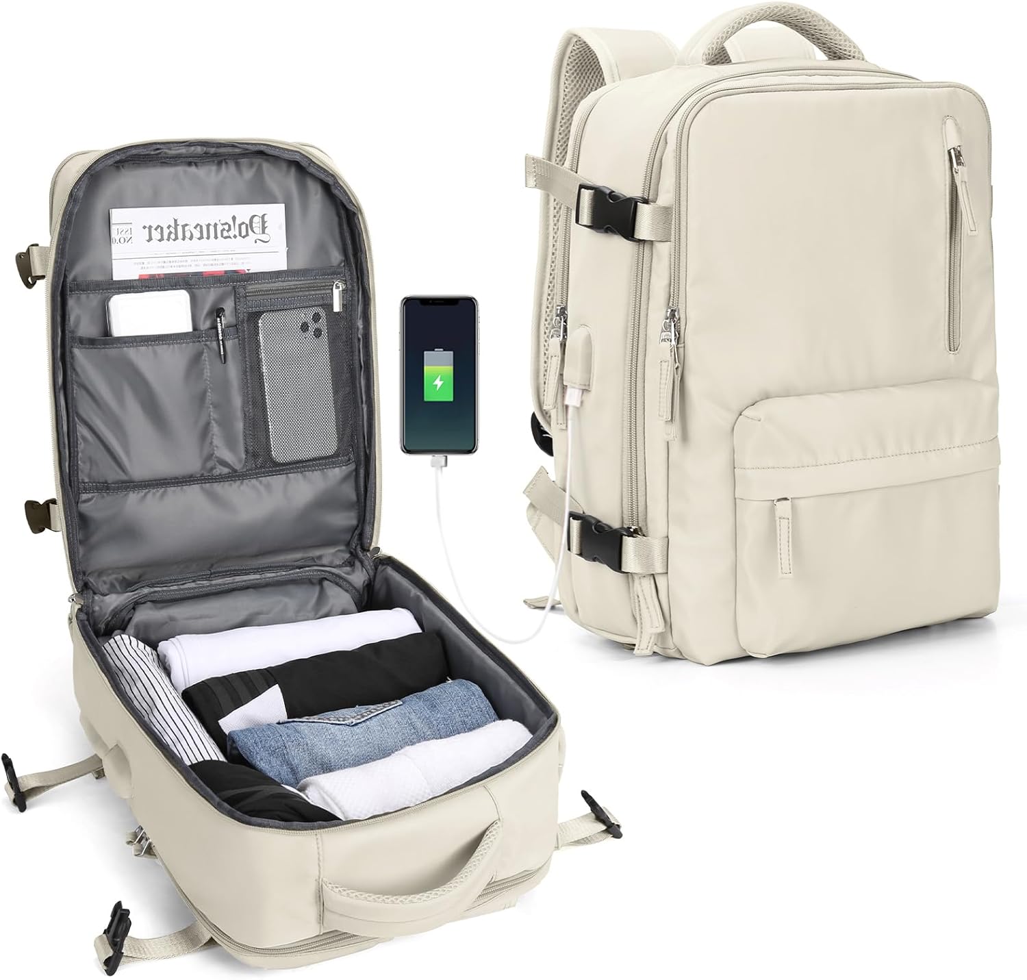 Multi-compartment Laptop Bag with Adjustable Shoulder Strap