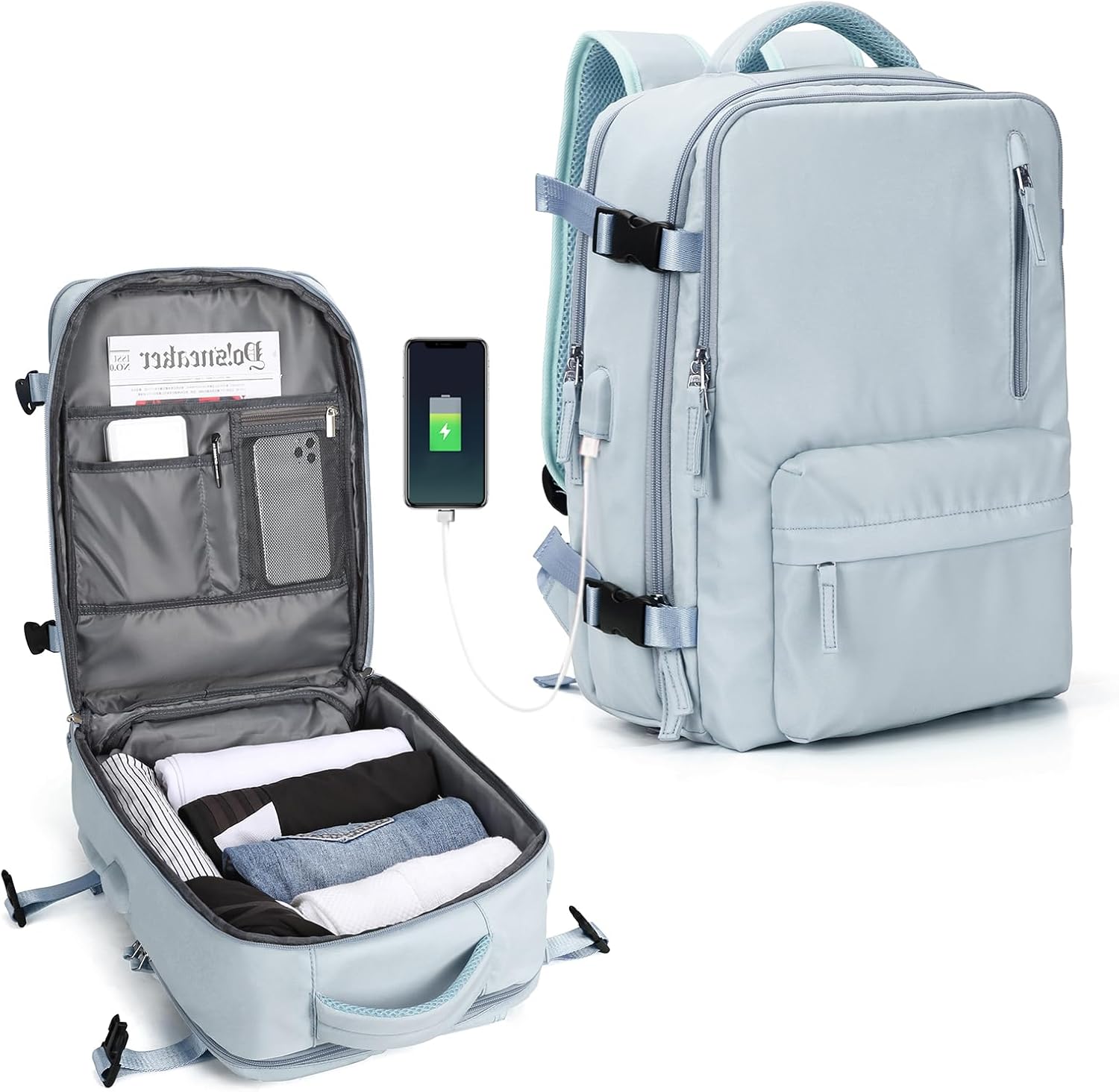 Multi-compartment Laptop Bag with Adjustable Shoulder Strap