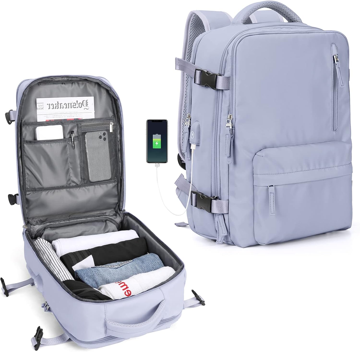 Multi-compartment Laptop Bag with Adjustable Shoulder Strap