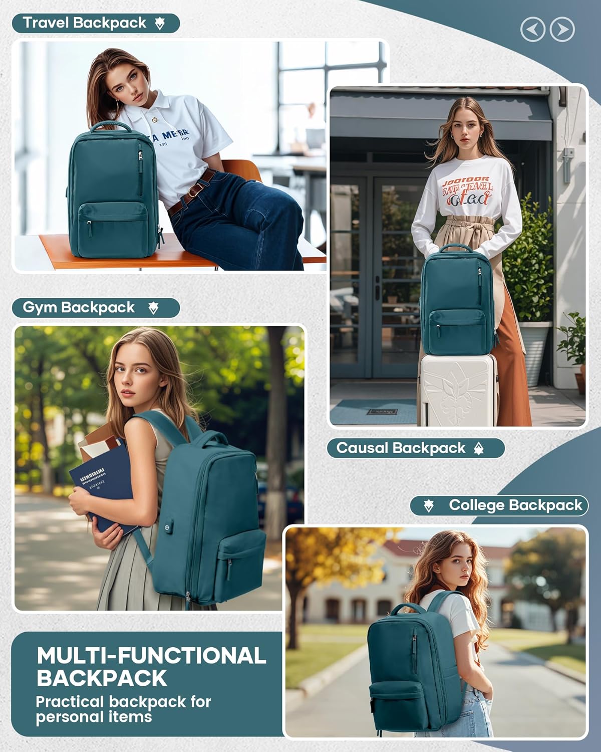 Multi-compartment Laptop Bag with Adjustable Shoulder Strap