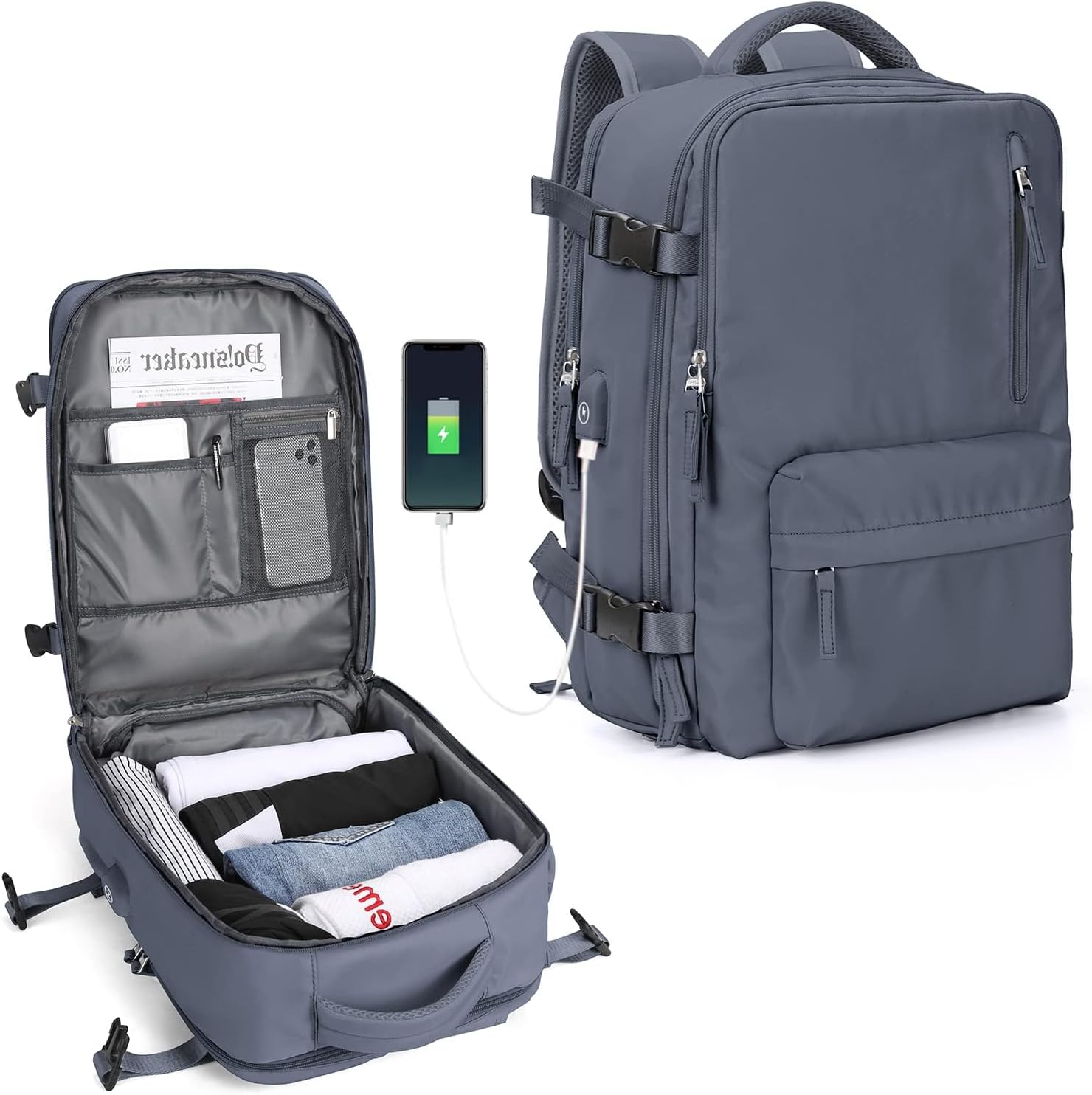 Multi-compartment Laptop Bag with Adjustable Shoulder Strap
