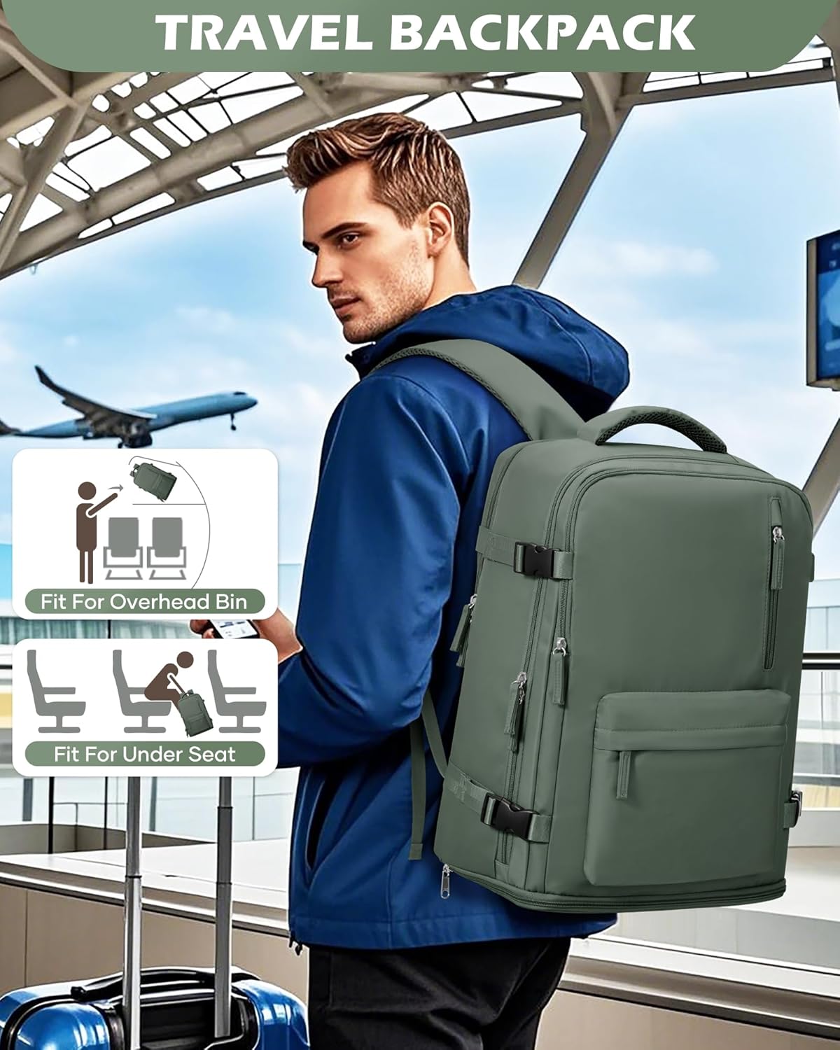 Multi-compartment Laptop Bag with Adjustable Shoulder Strap