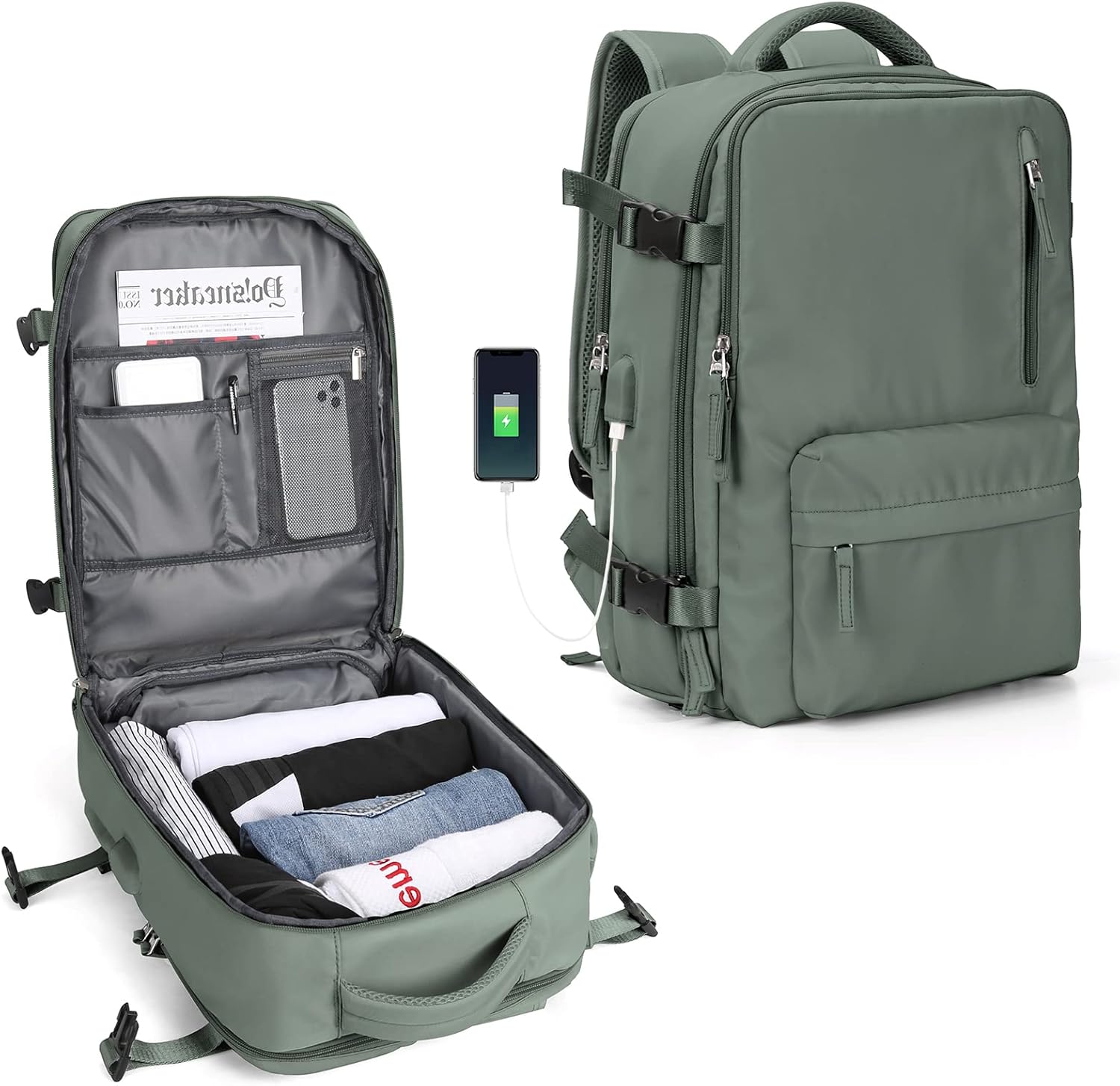 Multi-compartment Laptop Bag with Adjustable Shoulder Strap