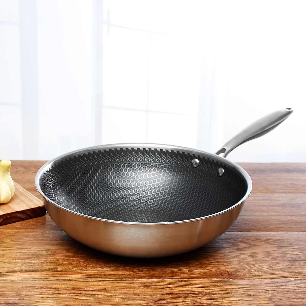 CookPro – Stainless Steel Frying Pan with Non-Stick Coating for Perfect Cooking