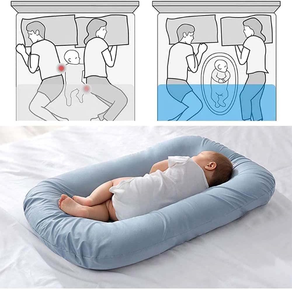 Baby Lounger Cushion - Soft Cotton | Baby Nest 0-24 Months