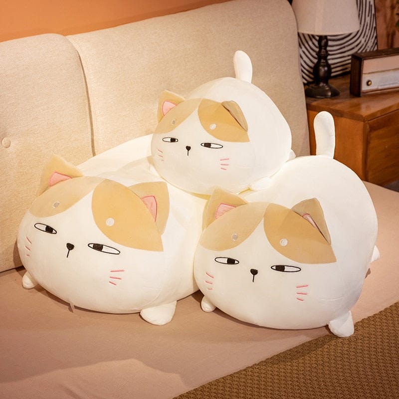 FluffMew Giant Cat Plush | Cute and oversized stuffed cat for relaxation and decor