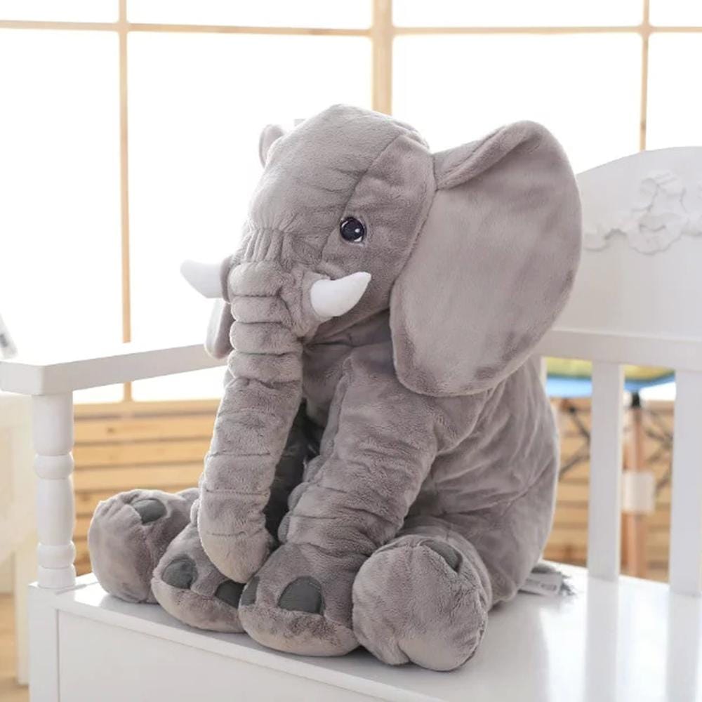 Plushique Jumbo Elephant Pillow | Soft and cuddly elephant plush toy for kids and babies