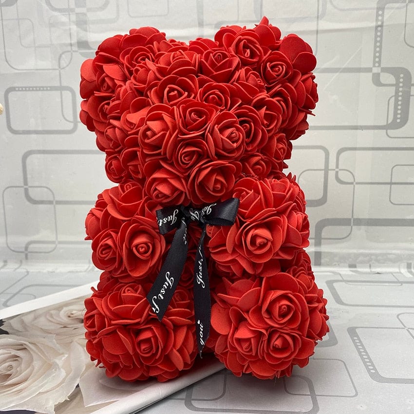 PetalCuddle Eternal Rose Bear | Romantic artificial flower teddy for Mother’s Day and celebrations