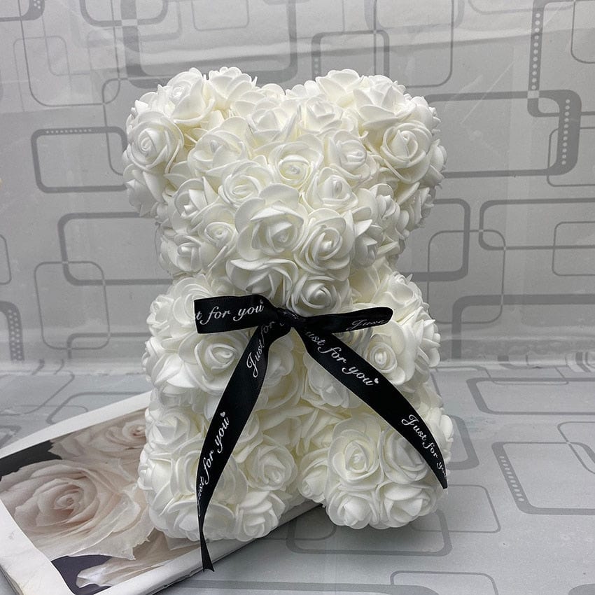 PetalCuddle Eternal Rose Bear | Romantic artificial flower teddy for Mother’s Day and celebrations