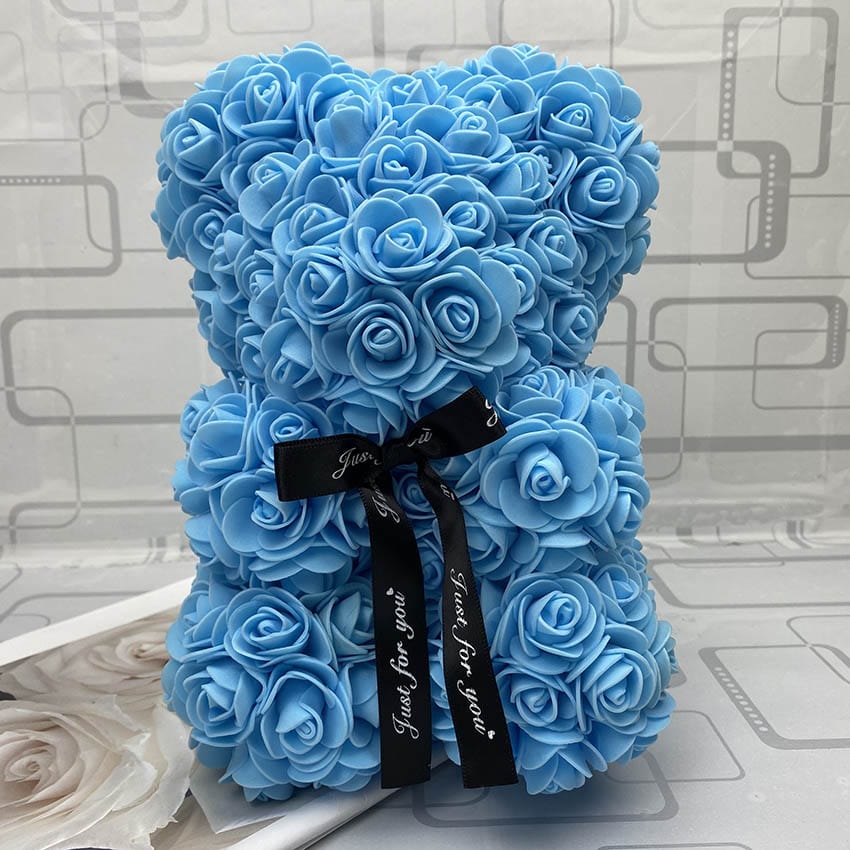 PetalCuddle Eternal Rose Bear | Romantic artificial flower teddy for Mother’s Day and celebrations