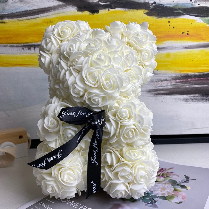 PetalCuddle Eternal Rose Bear | Romantic artificial flower teddy for Mother’s Day and celebrations