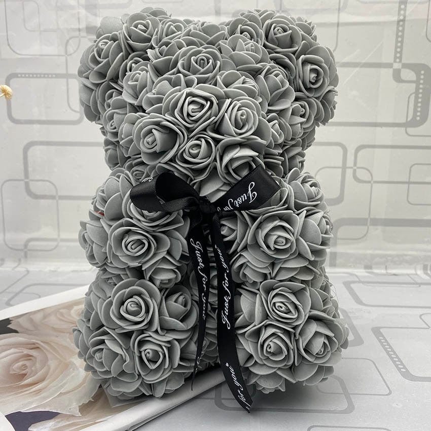 PetalCuddle Eternal Rose Bear | Romantic artificial flower teddy for Mother’s Day and celebrations