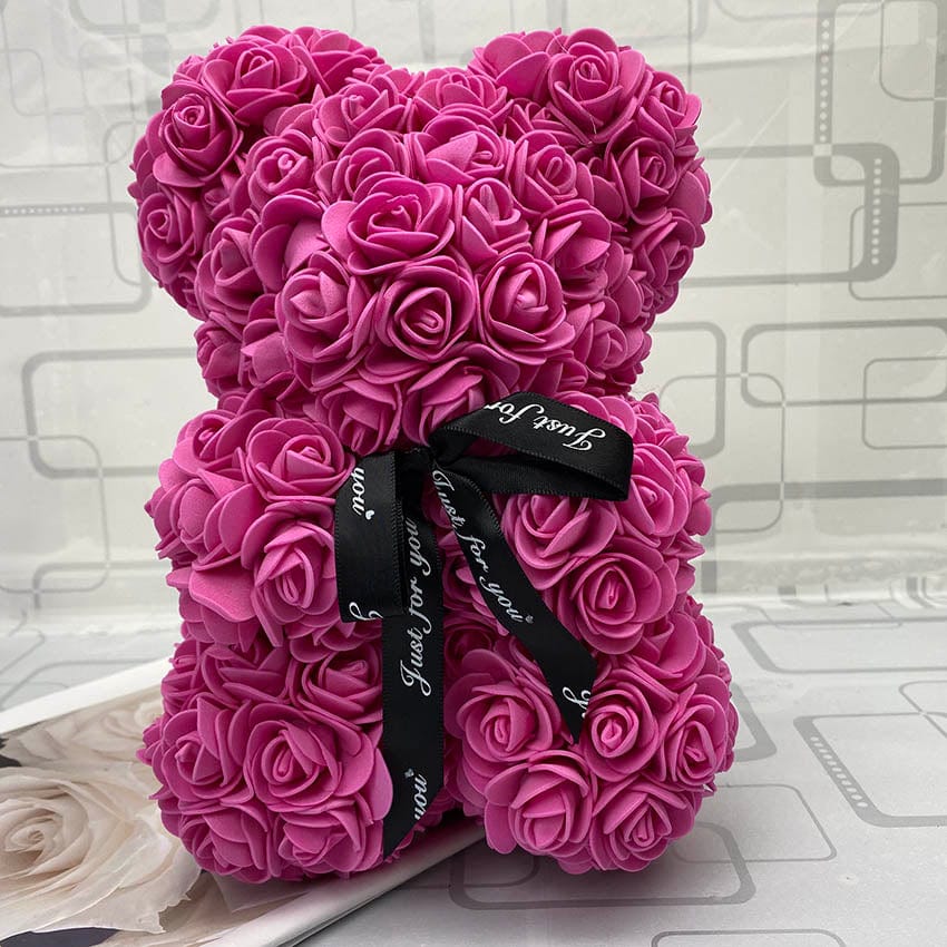 PetalCuddle Eternal Rose Bear | Romantic artificial flower teddy for Mother’s Day and celebrations