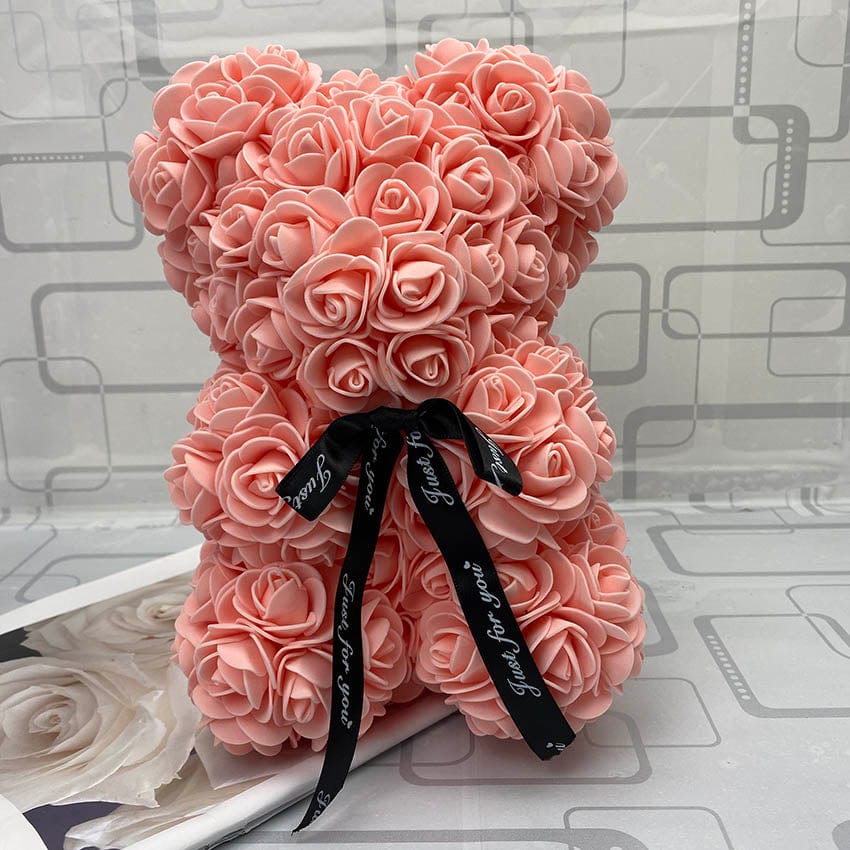 PetalCuddle Eternal Rose Bear | Romantic artificial flower teddy for Mother’s Day and celebrations