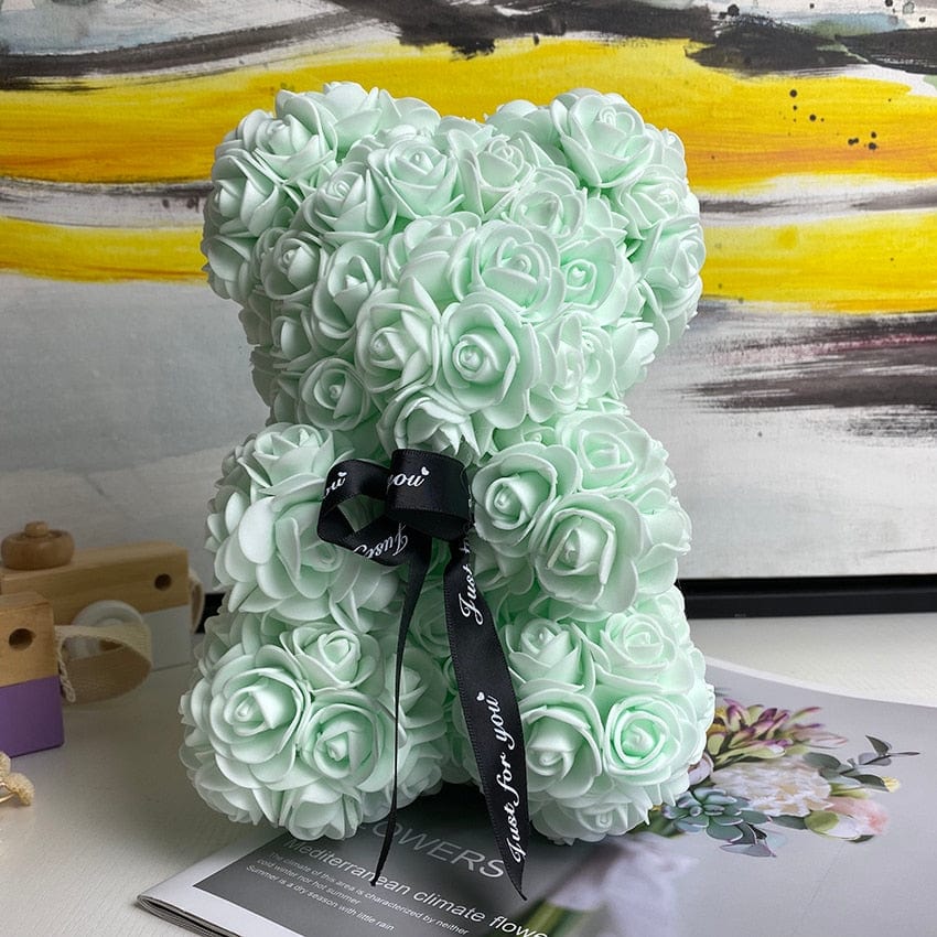PetalCuddle Eternal Rose Bear | Romantic artificial flower teddy for Mother’s Day and celebrations