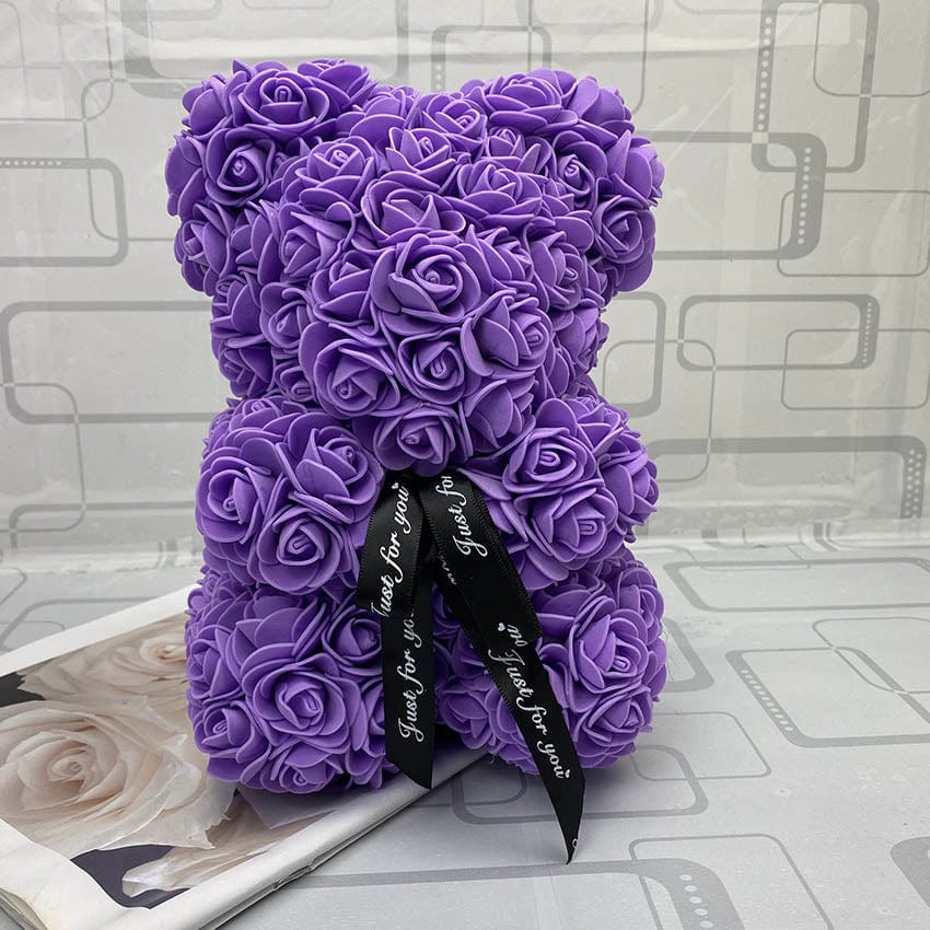 PetalCuddle Eternal Rose Bear | Romantic artificial flower teddy for Mother’s Day and celebrations